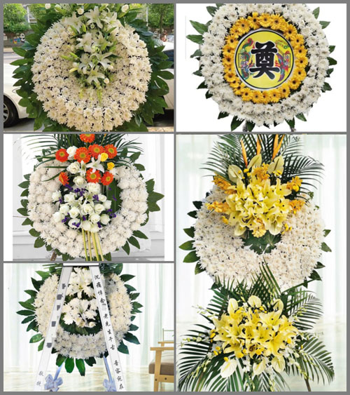 四川成都金堂县转龙镇神仙桥村花圈速递